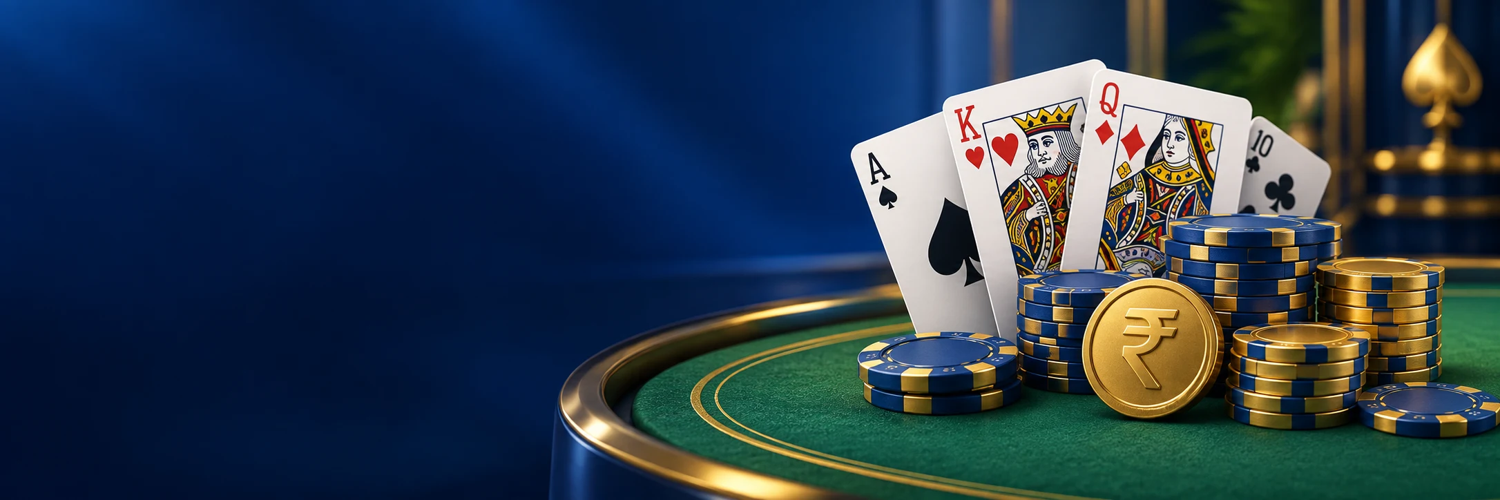 Playing cards and gaming chips — Rummy App guide banner